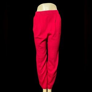 St. John Vibrant Red Knit Pants women’s Size 10